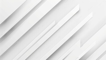 Obraz premium Abstract white background with diagonal lines and light grey color 