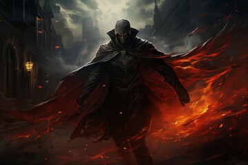 A relentless and vengeful avenger, driven by a personal vendetta against evildoers. - Generative AI