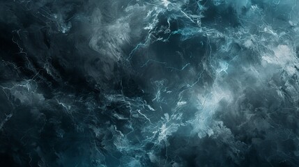 Abstract Thunderstorm Background with Lightning and Swirling Clouds