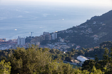 Obraz premium Monaco, taken over the rooftops of the Mediterranean
