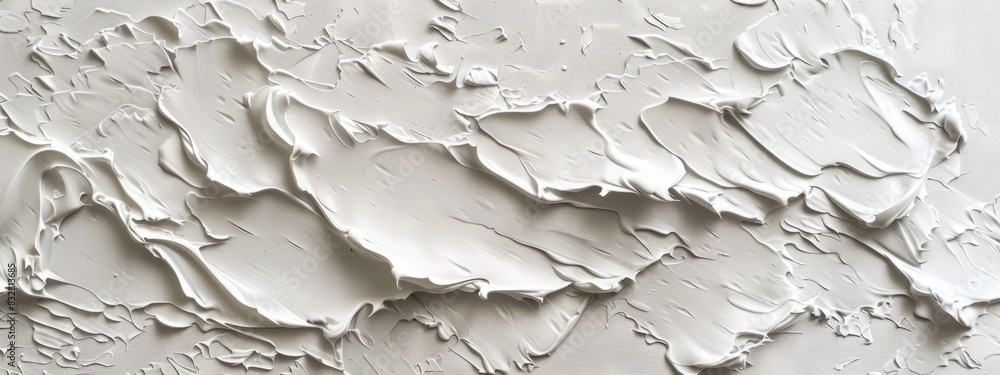 Poster white abstract textured canvas.