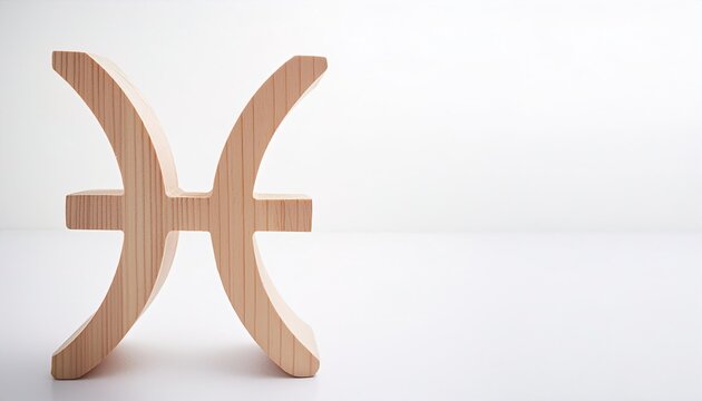 Astrological zodiac sign concept. Pisces or fishes is the 12th sign of the zodiac the period from about February 19 to about March 20. isolated on white background