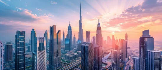 Fototapeta premium stunning downtown skyline.