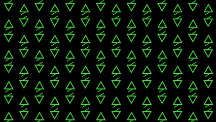 Dynamic animated background with geometric patterns rotating triangles Looped animation.