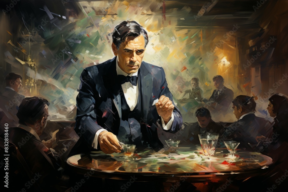 Canvas Prints a charismatic and influential diplomat, skilled in negotiation and resolving conflicts. - generative