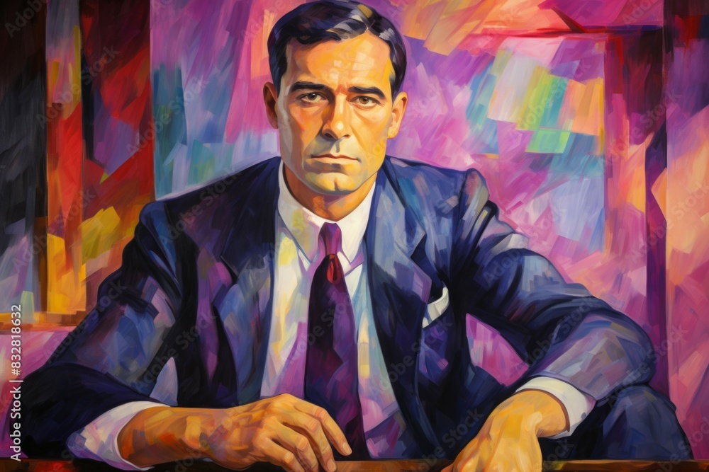 Canvas Prints a charismatic and influential diplomat, skilled in negotiation and resolving conflicts. - generative