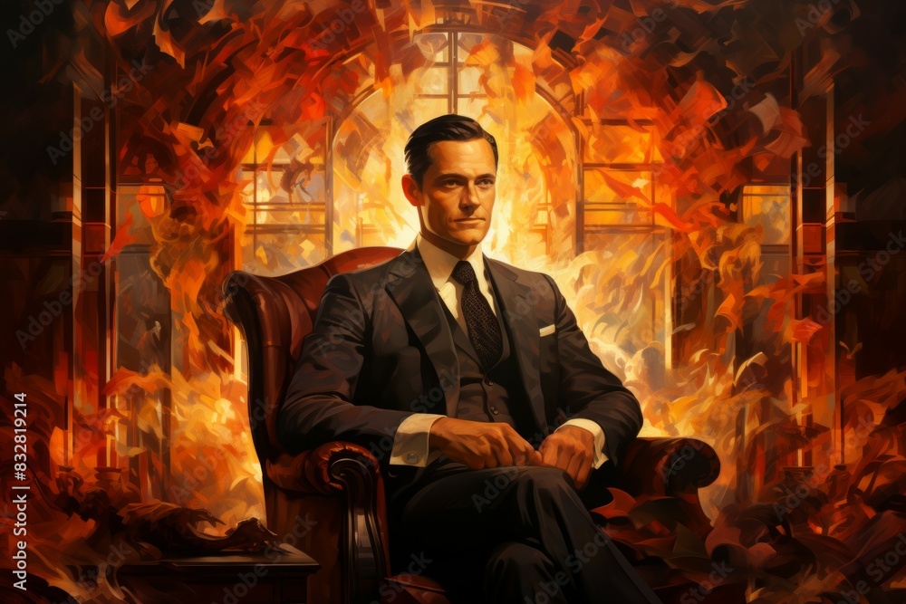Canvas Prints a charismatic and influential diplomat, skilled in negotiation and resolving conflicts. - generative