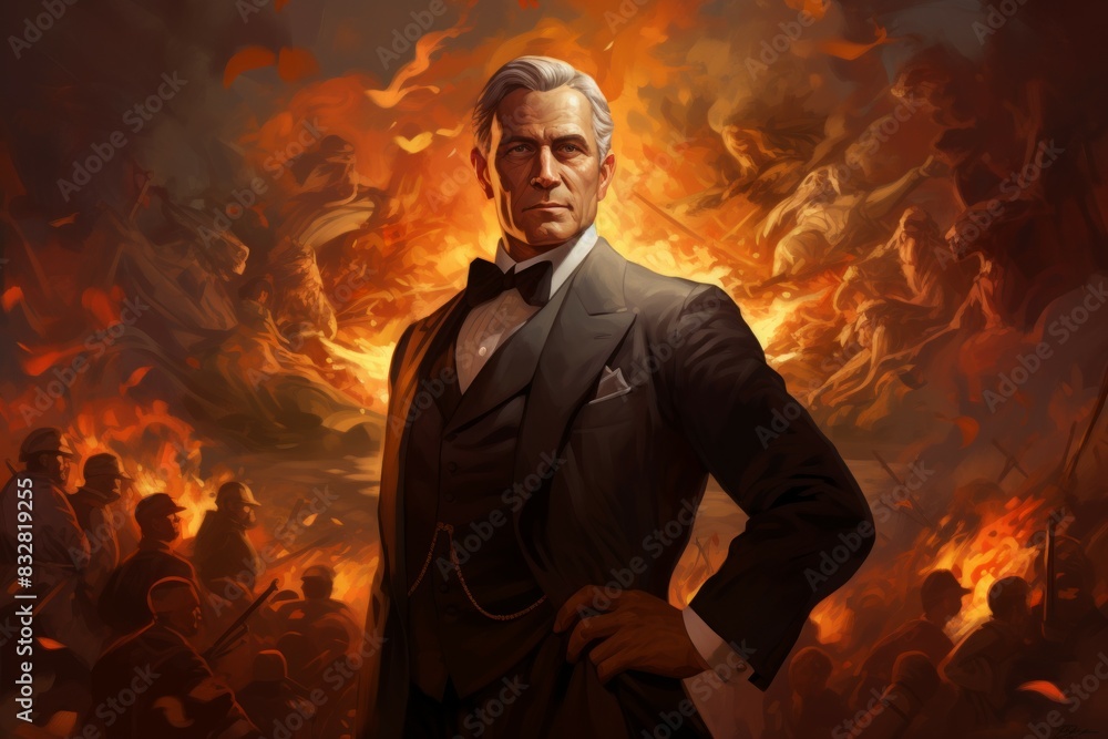 Canvas Prints a charismatic and influential diplomat, skilled in negotiation and resolving conflicts. - generative