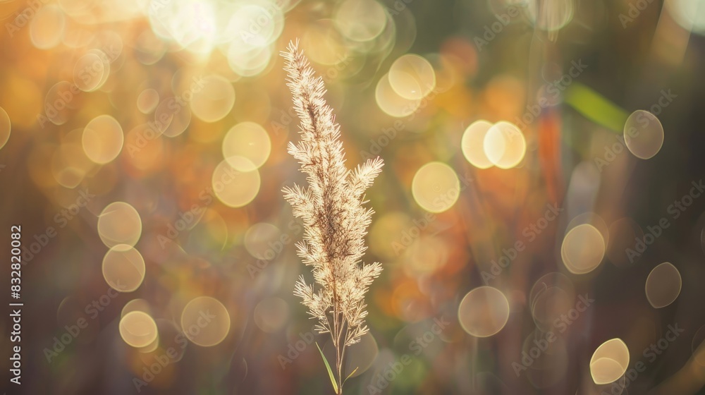 Poster create a blurry photo with a bokeh background