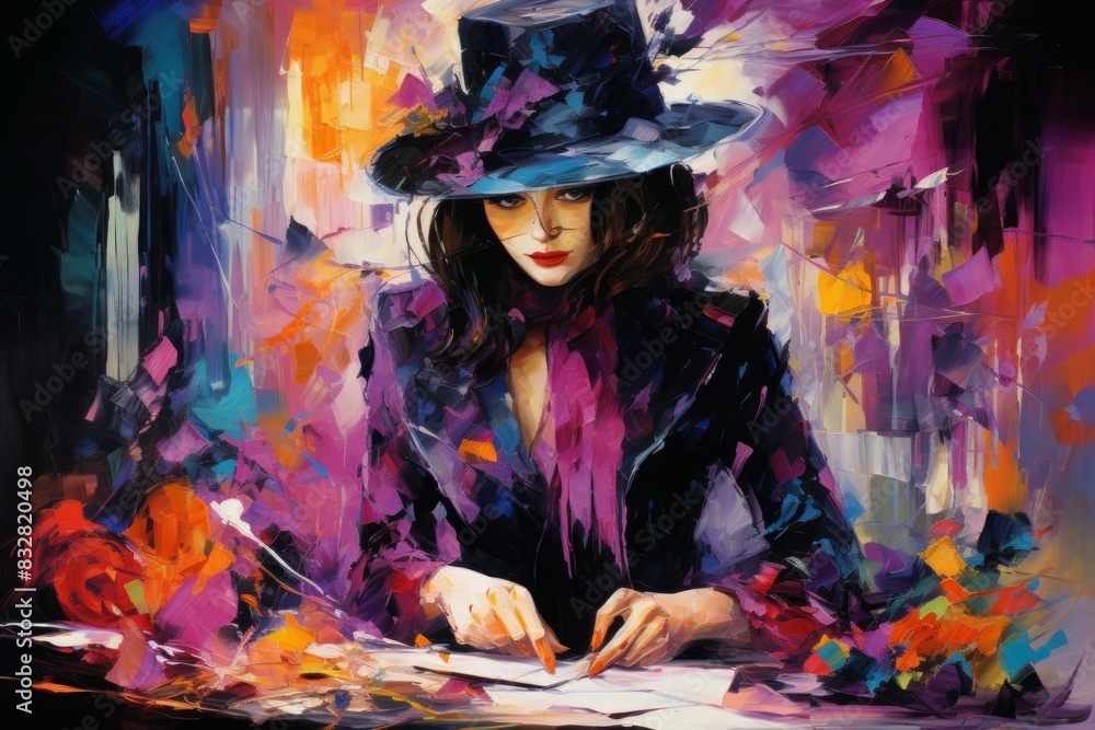 Canvas Prints a skilled and versatile spellcaster, adept at manipulating the forces of magic to achieve desired ou