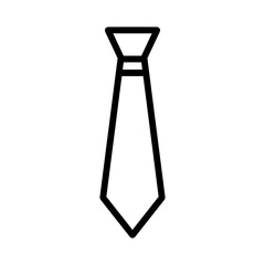 Tie icon with simple and modern design 