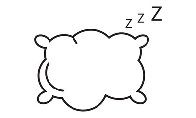 pillow icons set isolated on white background. pillow icon thin line outline linear pillow symbol for logo, web, app, UI. pillow icon simple sign.