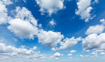 Peaceful and serene sky with clouds background