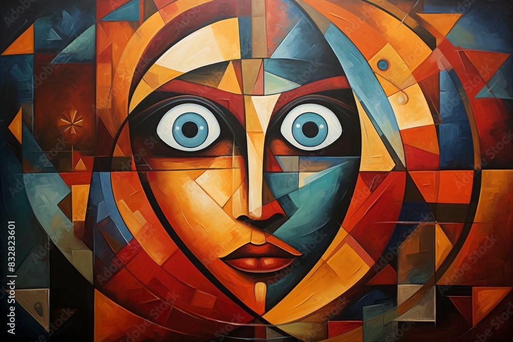 Wall mural a wise and revered oracle, gifted with prophetic visions and cosmic insight. - generative ai