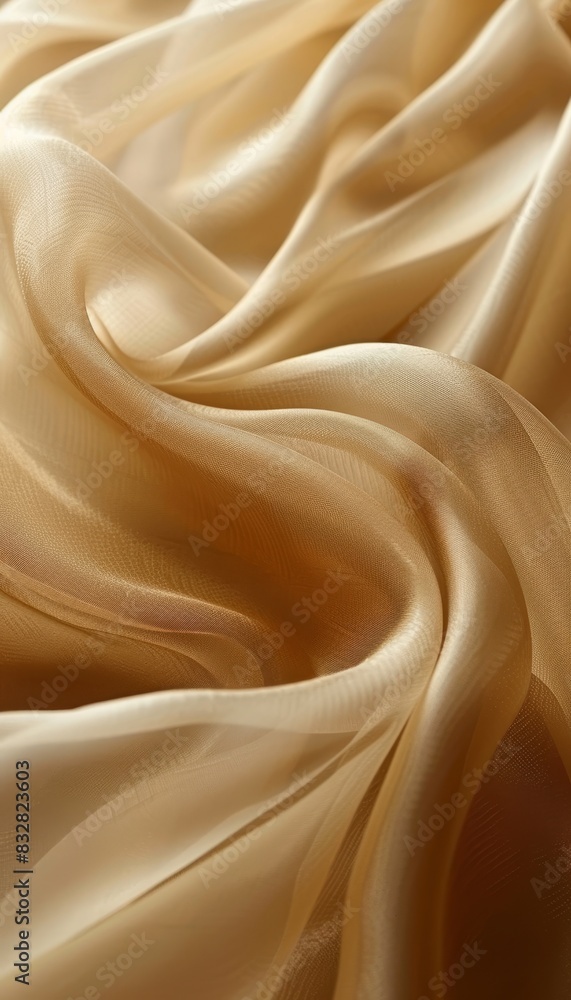 Poster soft pastel silk waves calming abstract background with ample space for text placement