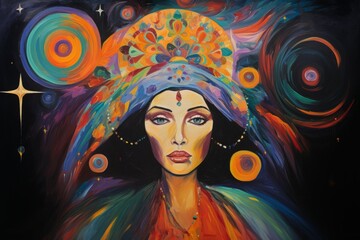 A wise and revered oracle, gifted with prophetic visions and cosmic insight. - Generative AI