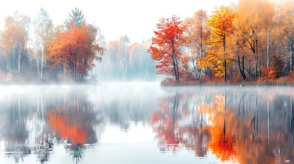The image is of a beautiful autumn landscape