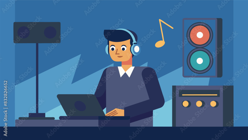 Poster with a keen eye for detail the sound booth operator troubleshoots a buzzing sound coming from a spea