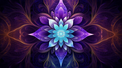 Obraz premium Abstract Image Pattern Background, Complex Fractal Designs in Shades, Texture, Wallpaper, Background, Cell Phone Cover and Screen, Smartphone, Computer, Laptop, 16:9 Format - PNG