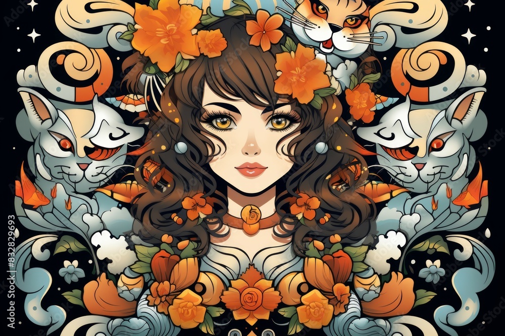 Wall mural a skilled and adaptable shape-shifter, assuming different forms to suit various situations. - genera