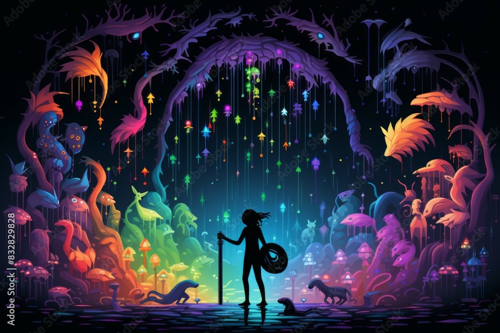 Wall mural a skilled and adaptable shape-shifter, assuming different forms to suit various situations. - genera