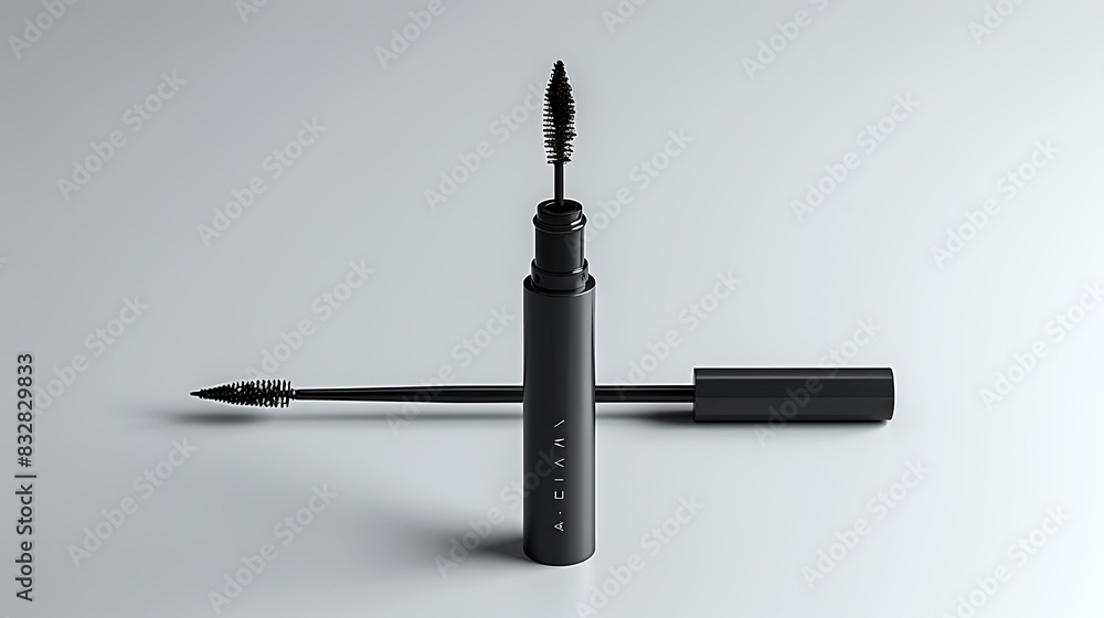 Sticker eyeliner pen mockup standing tall against a clean white surface