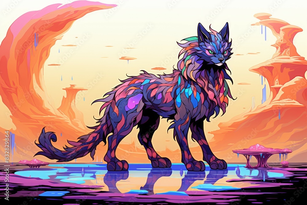 Wall mural a skilled and adaptable shape-shifter, assuming different forms to suit various situations. - genera
