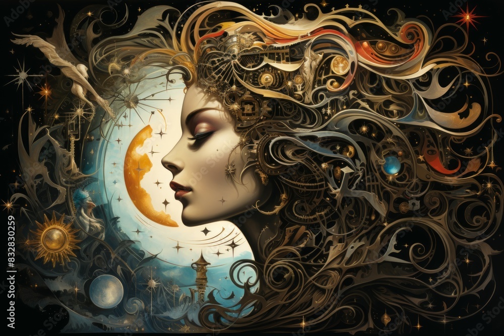 Wall mural a skilled and adaptable shape-shifter, assuming different forms to suit various situations. - genera