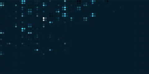 Abstract circle halftone background blue and green dotted texture ,Dark blue background with space. Futuristic simple dots pattern. Vector illustration