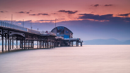 Serene sunset at the pier