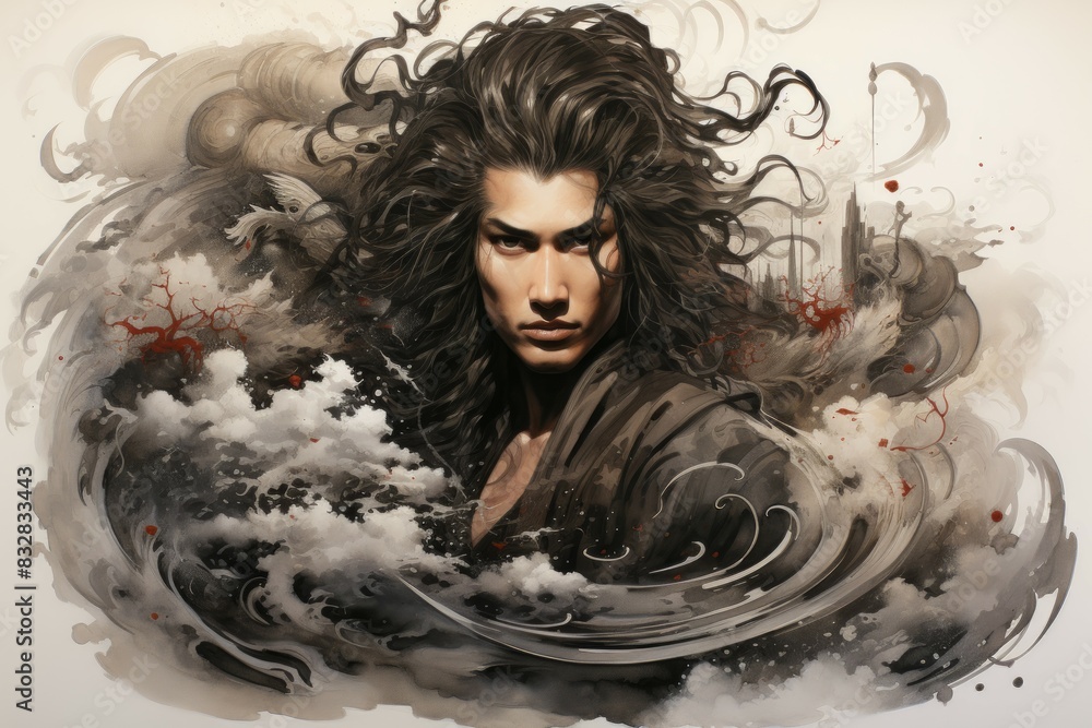 Wall mural a virtuous and steadfast paladin, upholding justice and combating evil with unwavering resolve. - ge