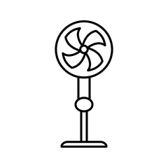 Stand fan icon design vector symbol template illustration