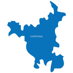 Indian states map vector illustration silhouette boundary