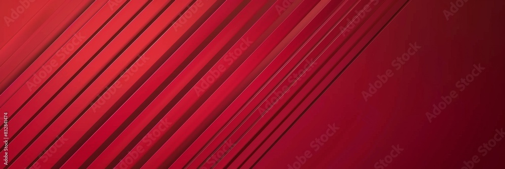 Poster red background with red gradient lines in the style of technology generative ai