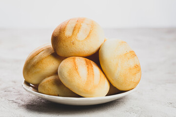 Delicious and nutritious almojabanas or pandebono, a food based on cassava flour and cheese