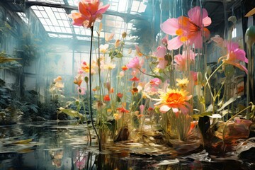 Gardens and flowers - Generative AI