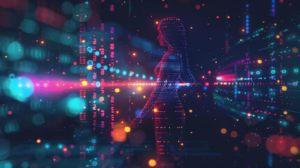 Abstract backgrounds with lights create mesmerizing designs that playfully interact with the senses. These compositions feature dynamic light patterns and vibrant colors, transforming digital spaces.