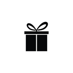 simple gift box vector logo symbol