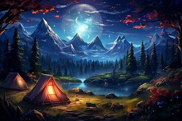 Camping - Generative AI
