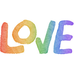 Pride month rainbow element love