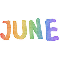 Pride month rainbow element june