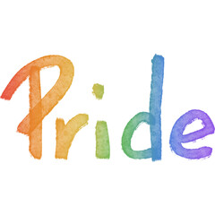 Pride month rainbow element 