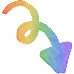 Pride month rainbow element 