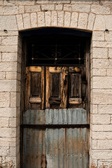 old wooden door