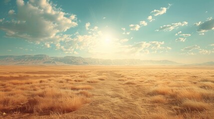 wild west desert landscape, vintage-toned abstract background with tumbleweeds rolling across vast desert plains, evoking the wild west nature theme