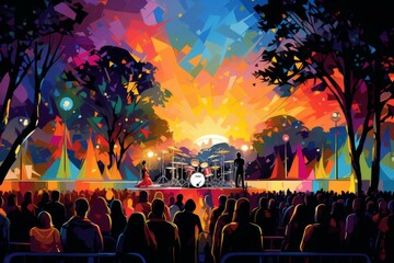 Outdoor concerts - Generative AI