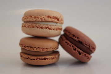 Macarons in different shades of brown