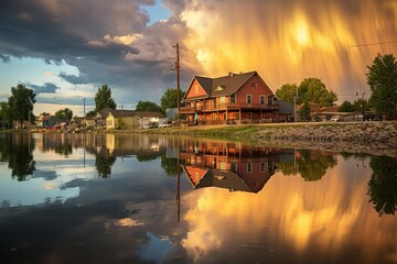 Obraz premium Summer storms - Generative AI