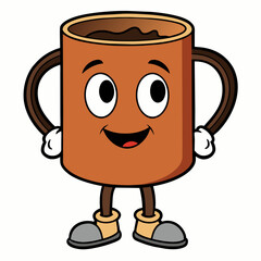  coffee mug vector art illustration