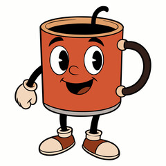  coffee mug vector art illustration